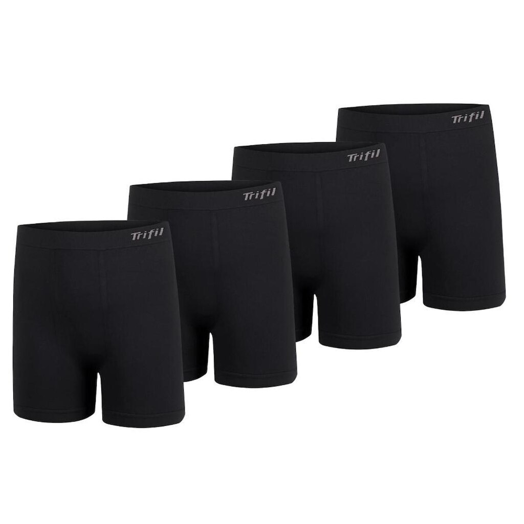 4 Cuecas Plus Size Boxer Masculina Trifil Sem Costura De Microfibra Toque Macio Box Básica
