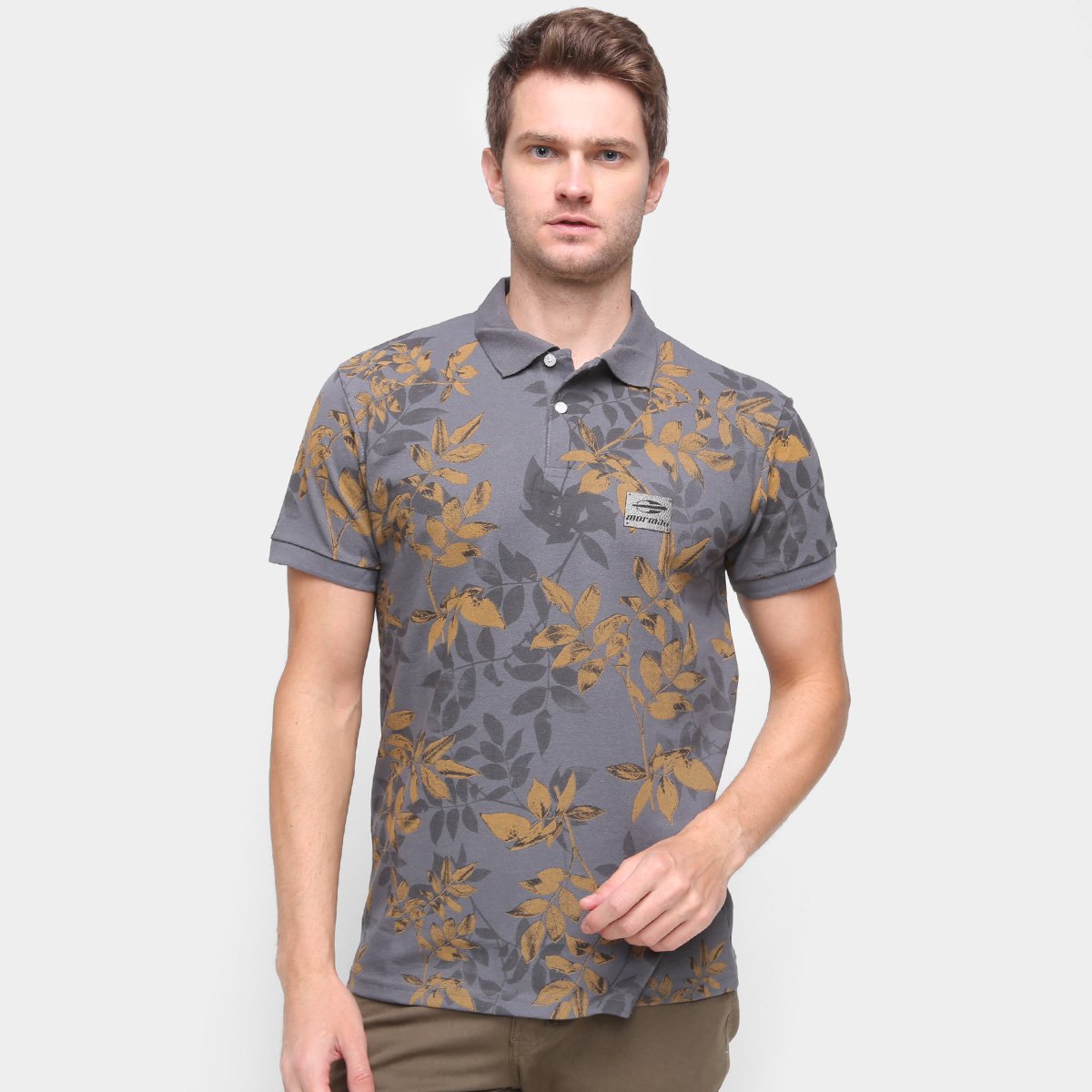 Camisa Polo Mormaii Plaq Full Print Masculina