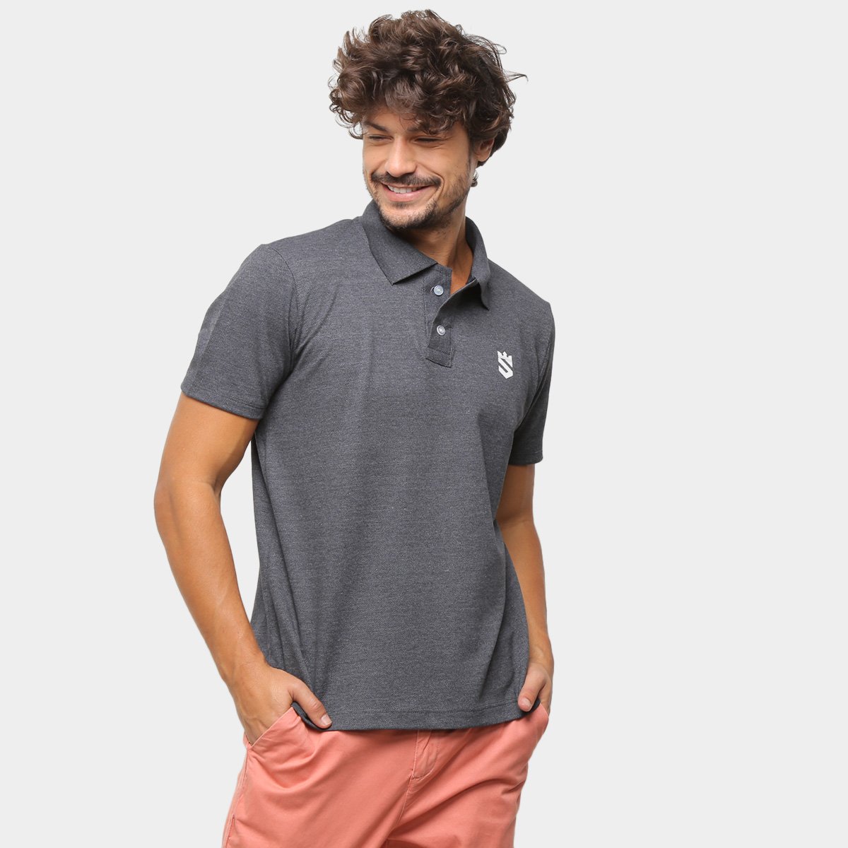 Camisa Polo Suburban Piquet Mini Logo Masculina