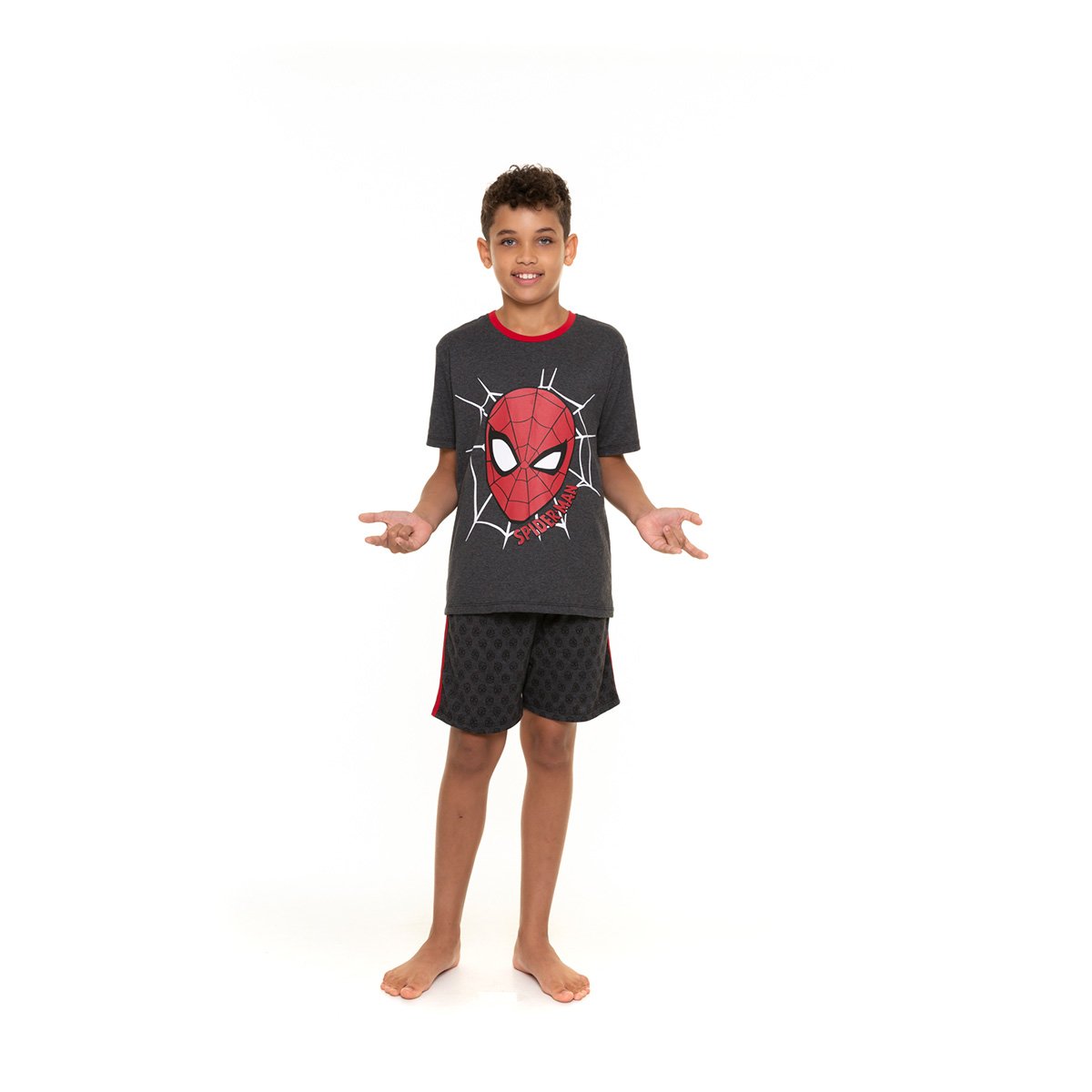 Pijama Juvenil Evanilda Spider-Man Masculino