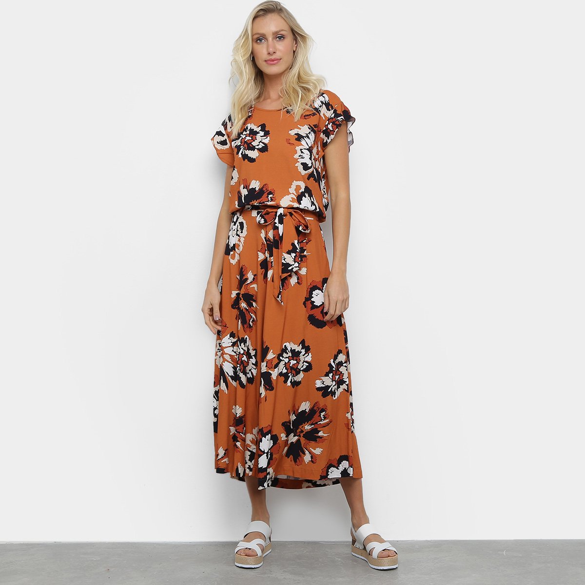 Macacão Pantacourt Mob Floral Feminino