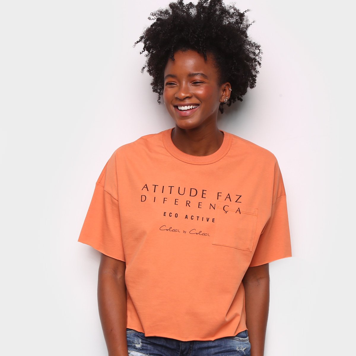 Camiseta Colcci Diferença Eco Active Feminina