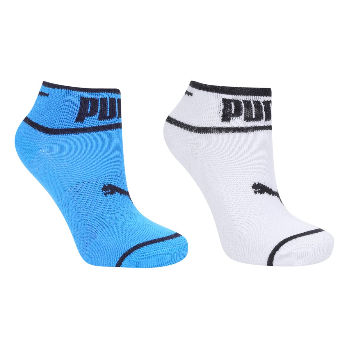Kit Meia Infantil Puma Cano Curto 2 Pares Masculina