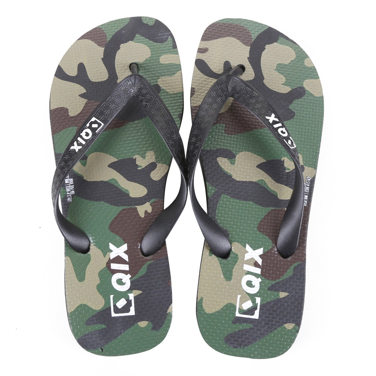 Chinelo Qix Camuflado Army Masculino
