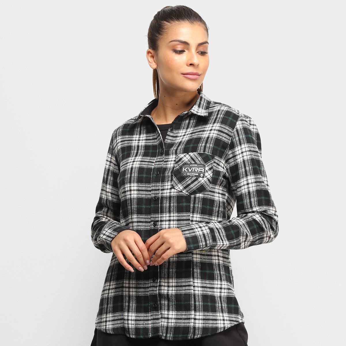 Camisa Xadrez KVRA Native Feminina