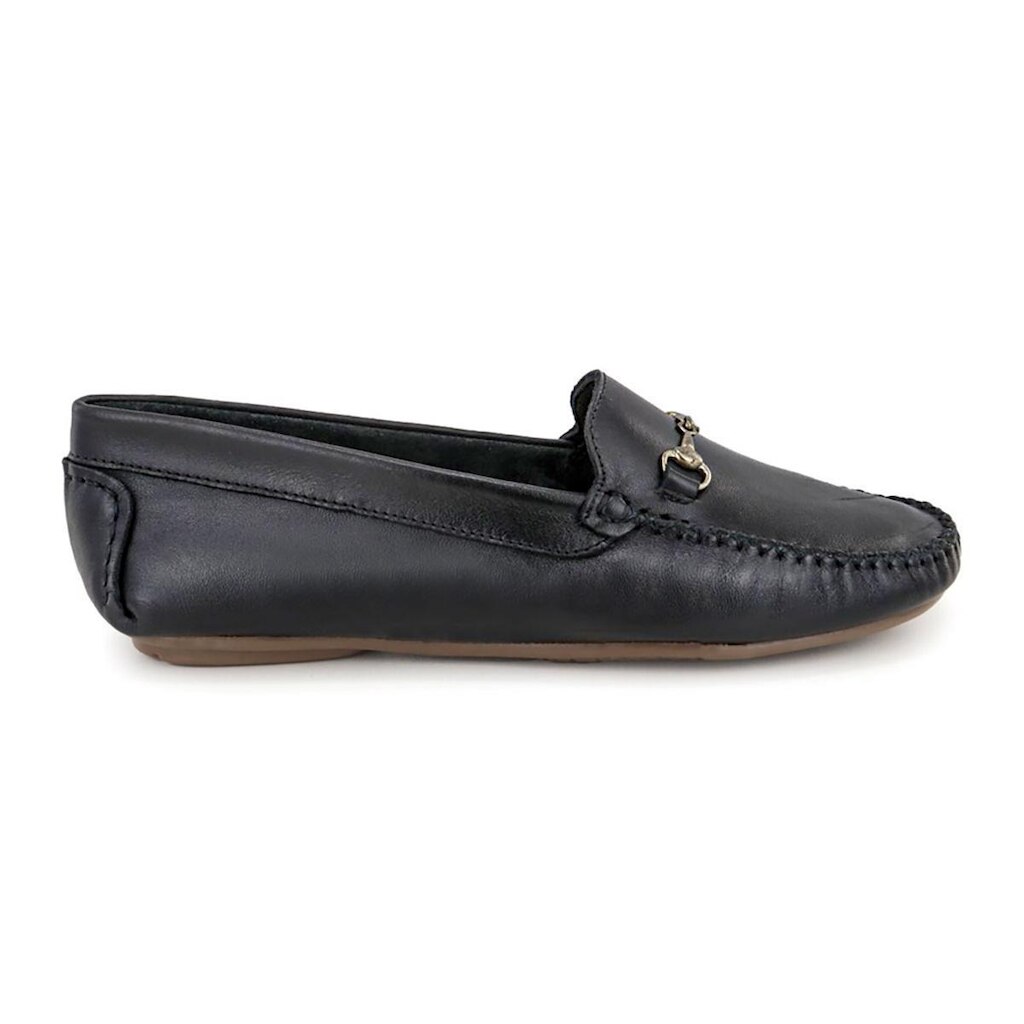 460GRA-Mocassim feminino em couro nobre, macio e confortavel