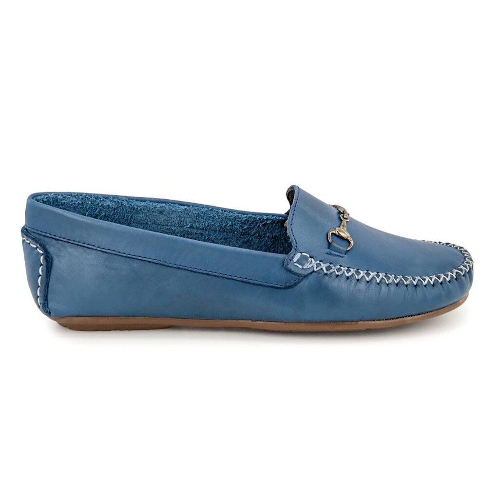 460GRA-Mocassim feminino em couro nobre, macio e confortavel