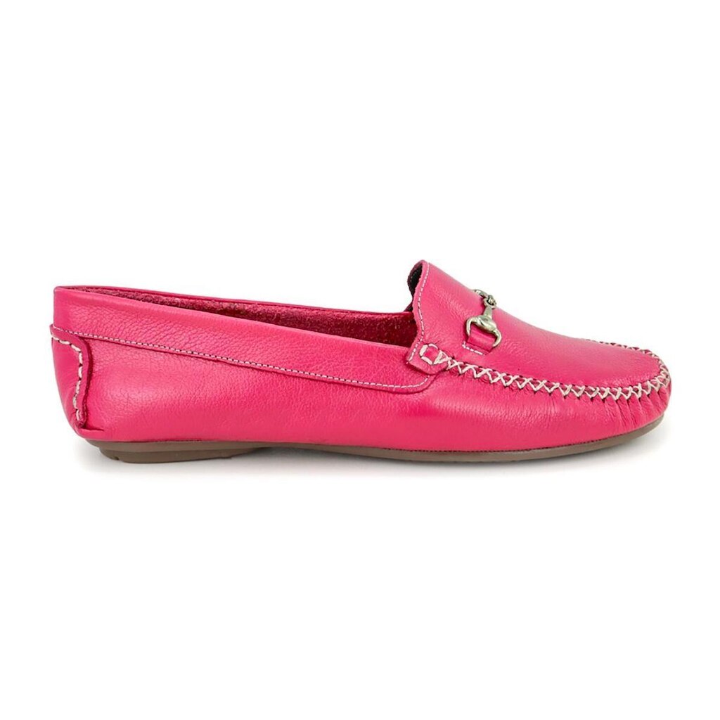 460GRA-Mocassim feminino em couro nobre, macio e confortavel