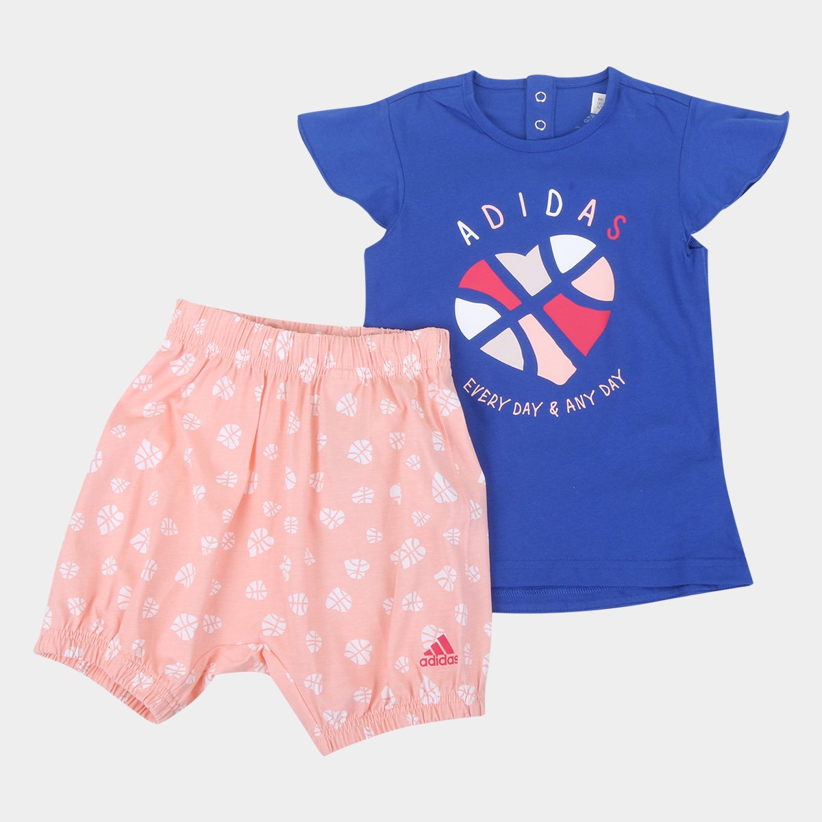 Conjunto Infantil Adidas Summer Set G Feminino