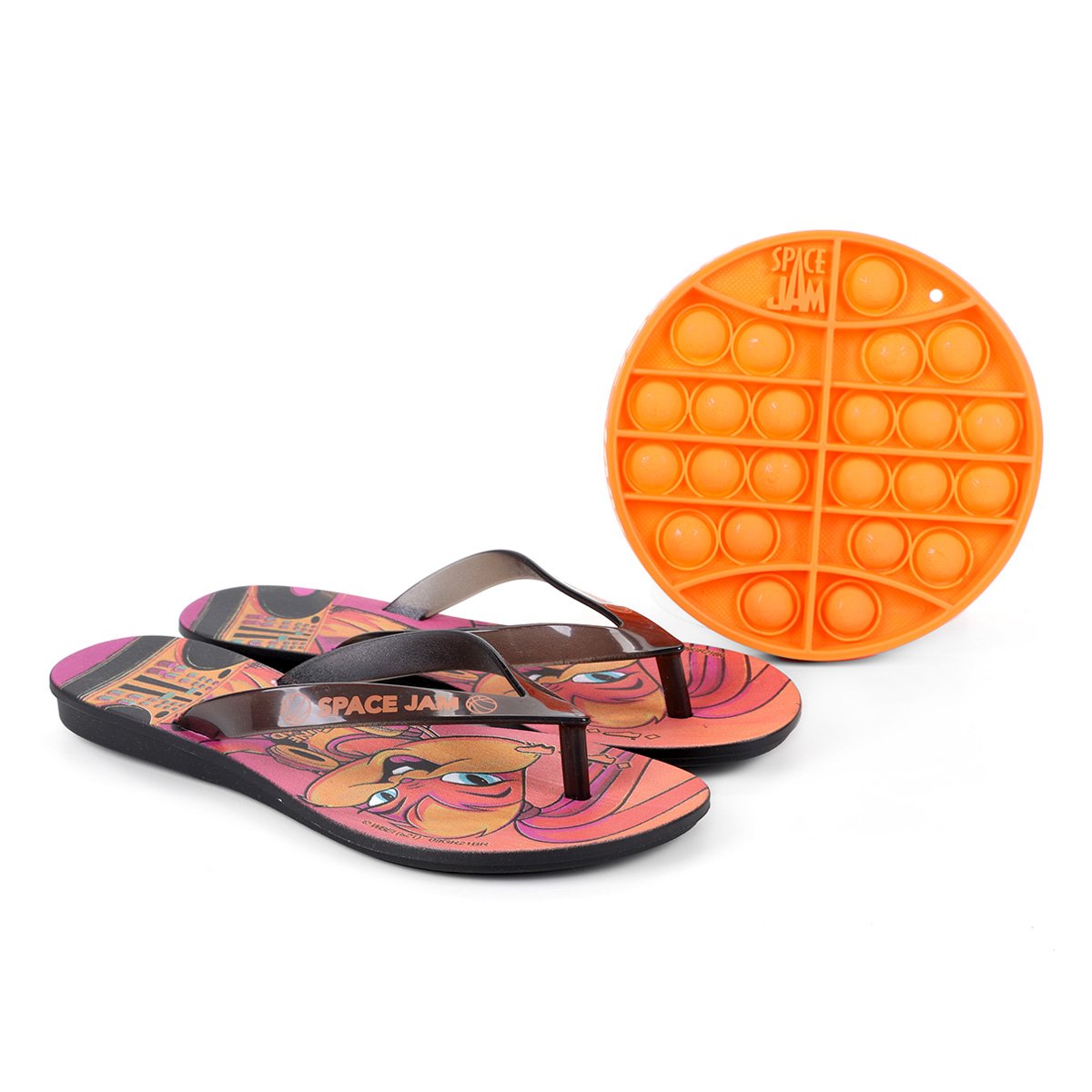 Chinelo Infantil Grendene Kids Space Jam Ii Pop It Feminino