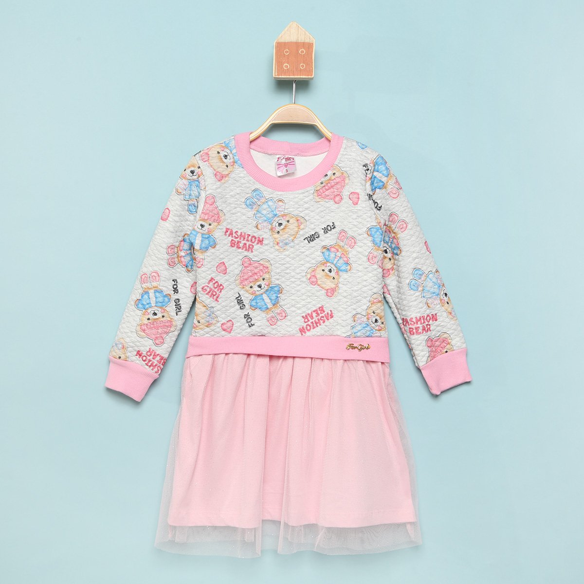 Vestido Bebê For Girl Com Saia Tule Feminino