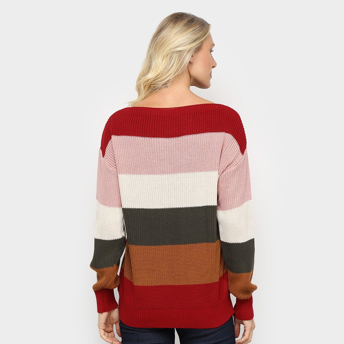 blusa de trico larga