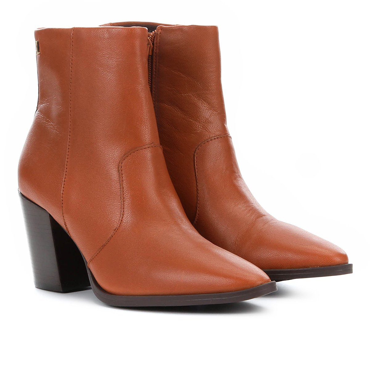 Bota Couro Santa Lolla Salto Grosso Cano Médio Feminina