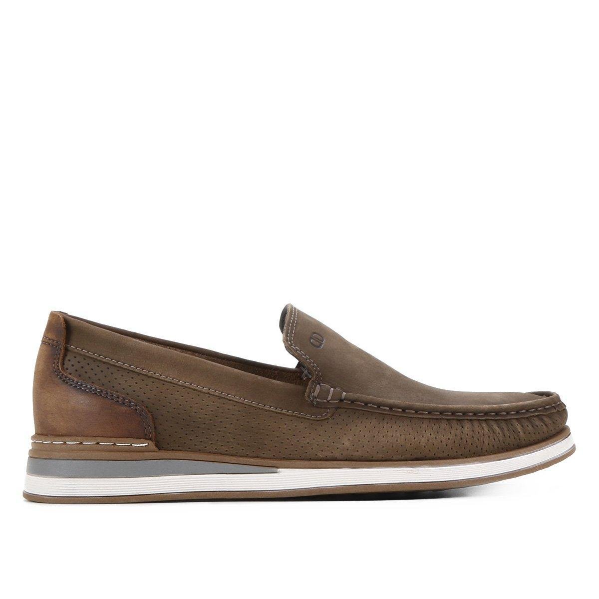 Mocassim Couro Democrata Flow Masculino