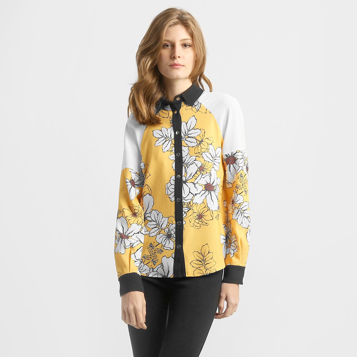 Camisa Carina Duek Guitar Floral