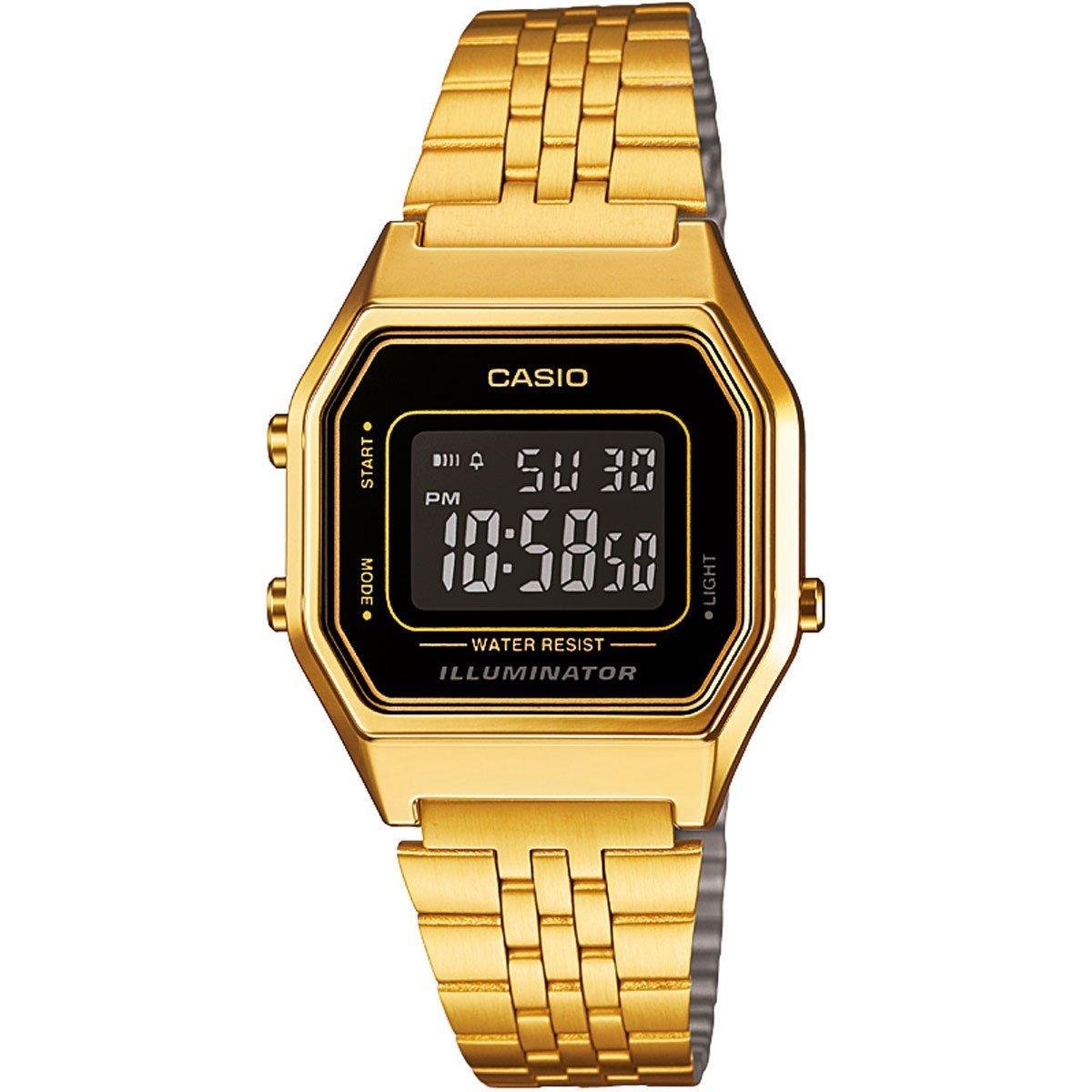 Relógio Digital Casio Vintage LA680WA-1B Feminino