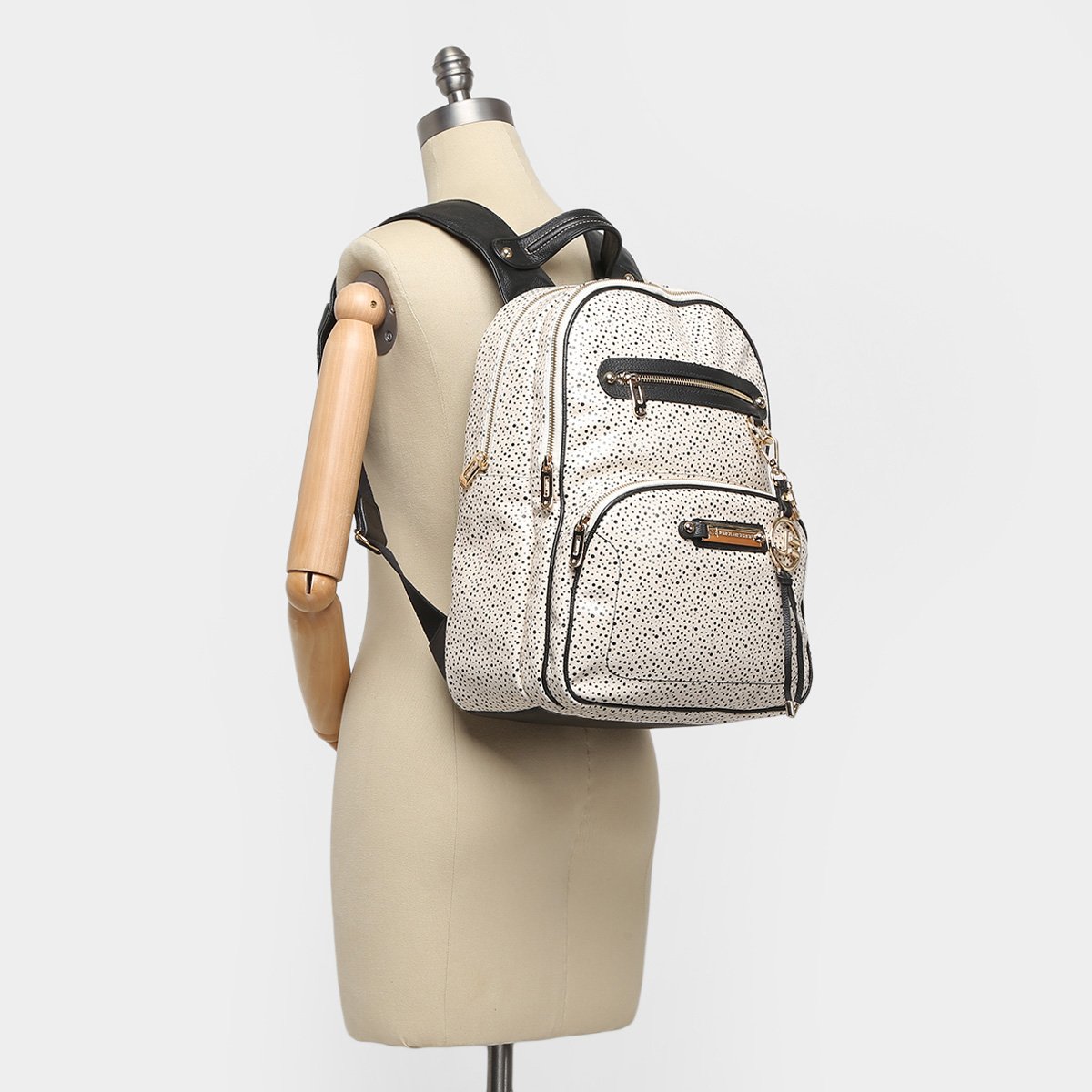 Mochila Couro Jorge Bischoff Porta Notebook Feminina