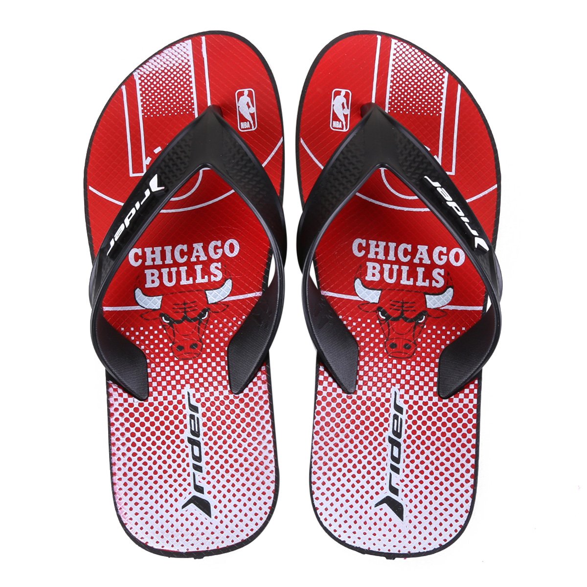 Chinelo NBA Chicago Bulls Rider Street Bold Ad Masculino