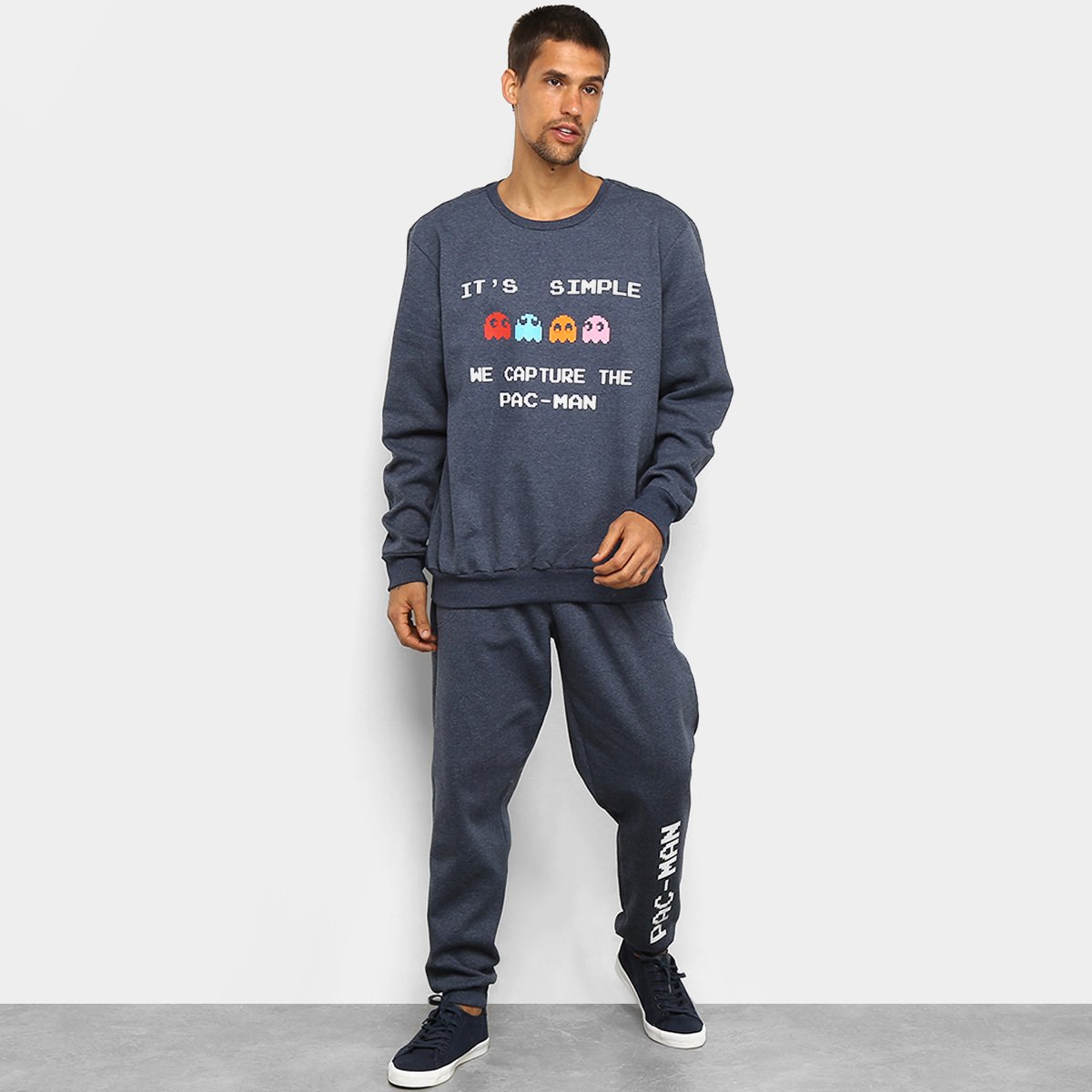 Agasalho Moletom Pacman Blusa e Calça Capture Masculino