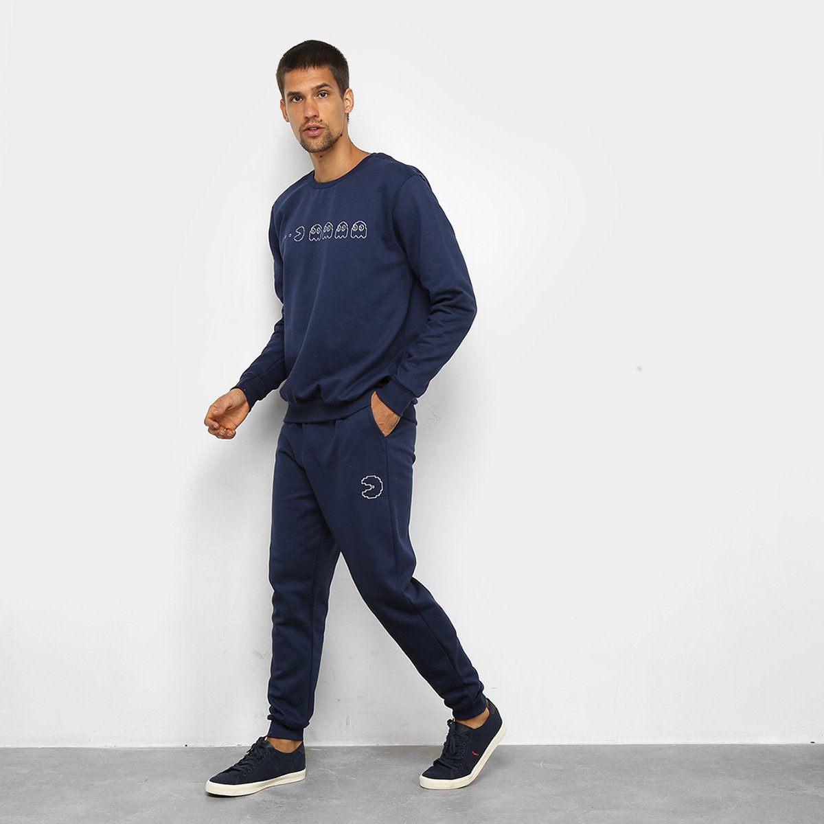 Agasalho Moletom Pacman Blusa e Calça Enemies Masculino