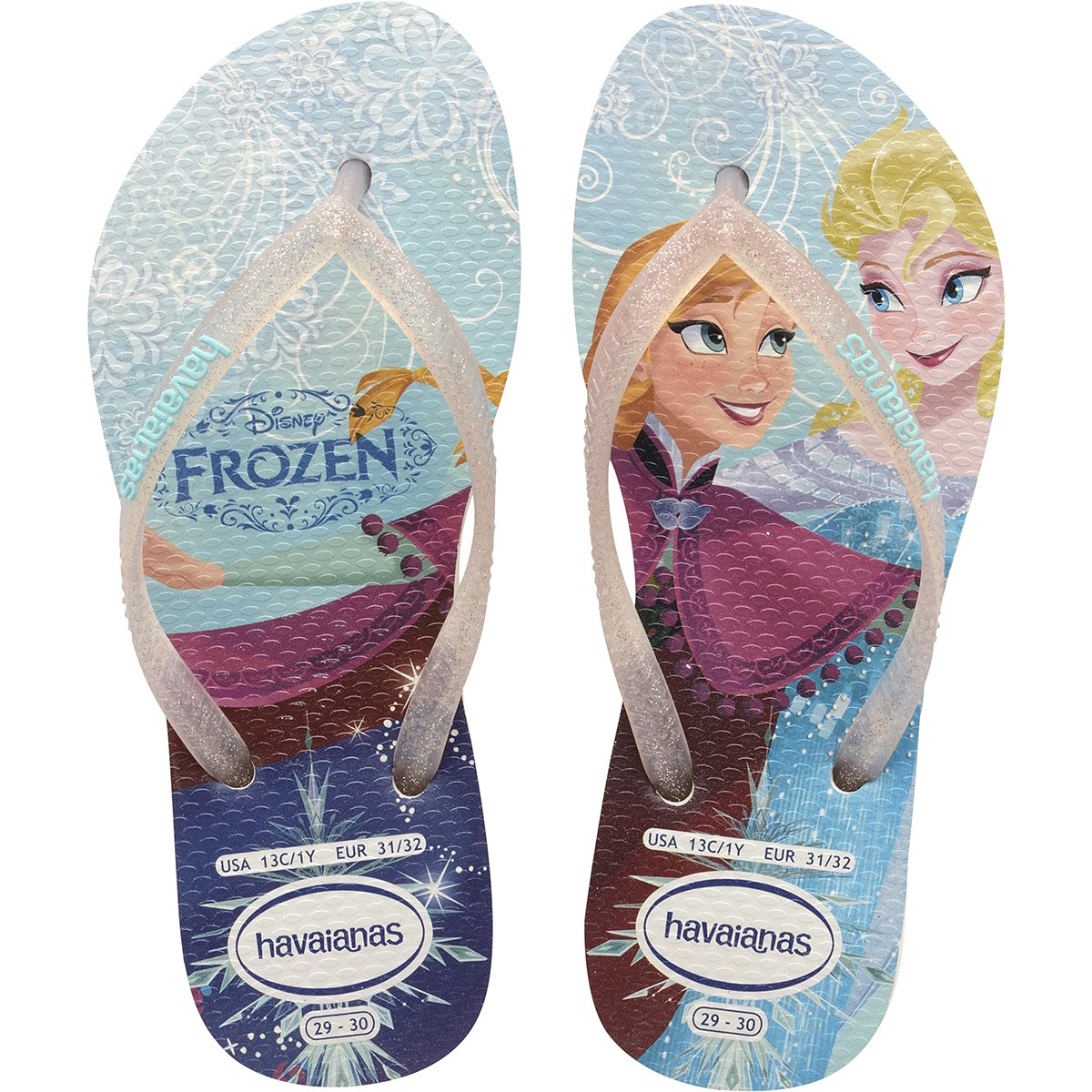 Chinelo Infantil Havaianas Slim Disney Princesas Menina