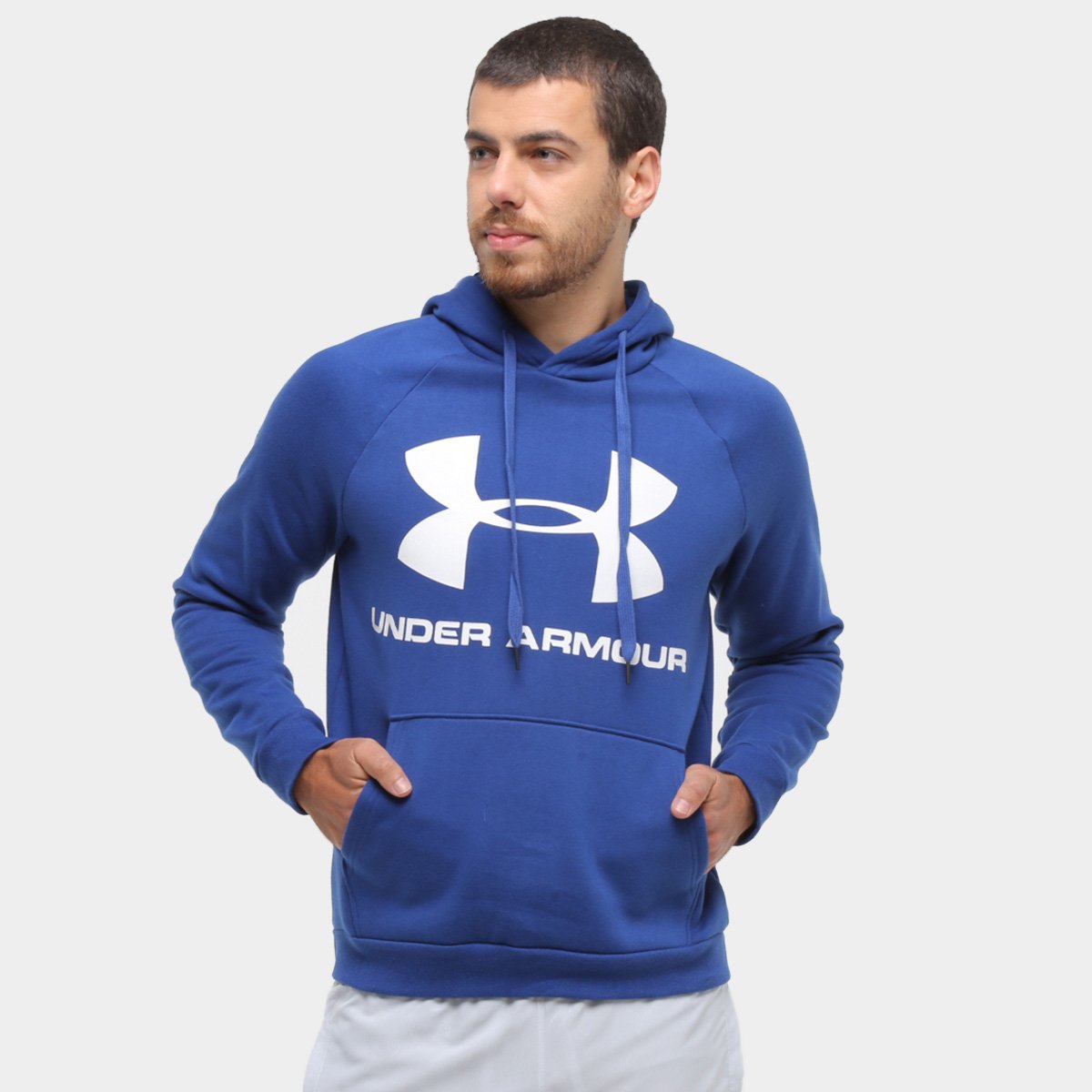 Moletom Under Armour Rival Fleece Canguru Masculino