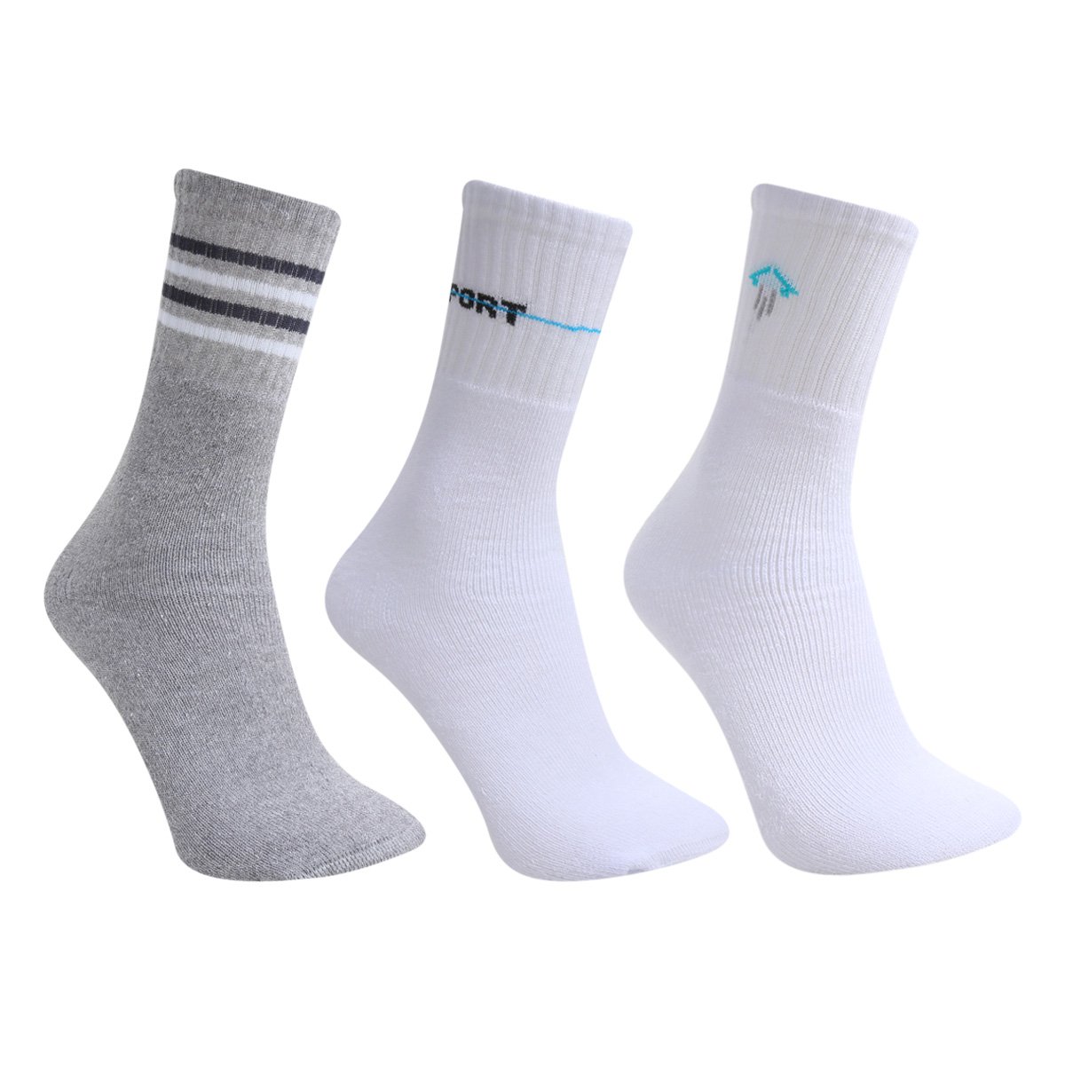 Kit Meia Selene Cano Lono Masculino 3 Pares