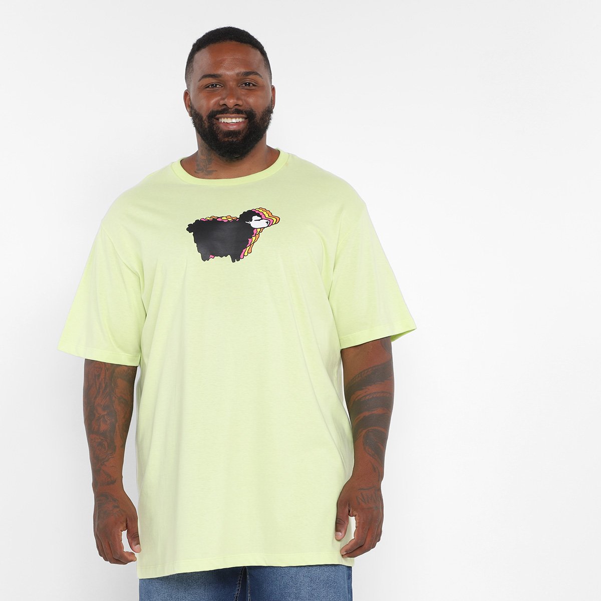 Camiseta Lost Sheep Colors Plus Size Masculina