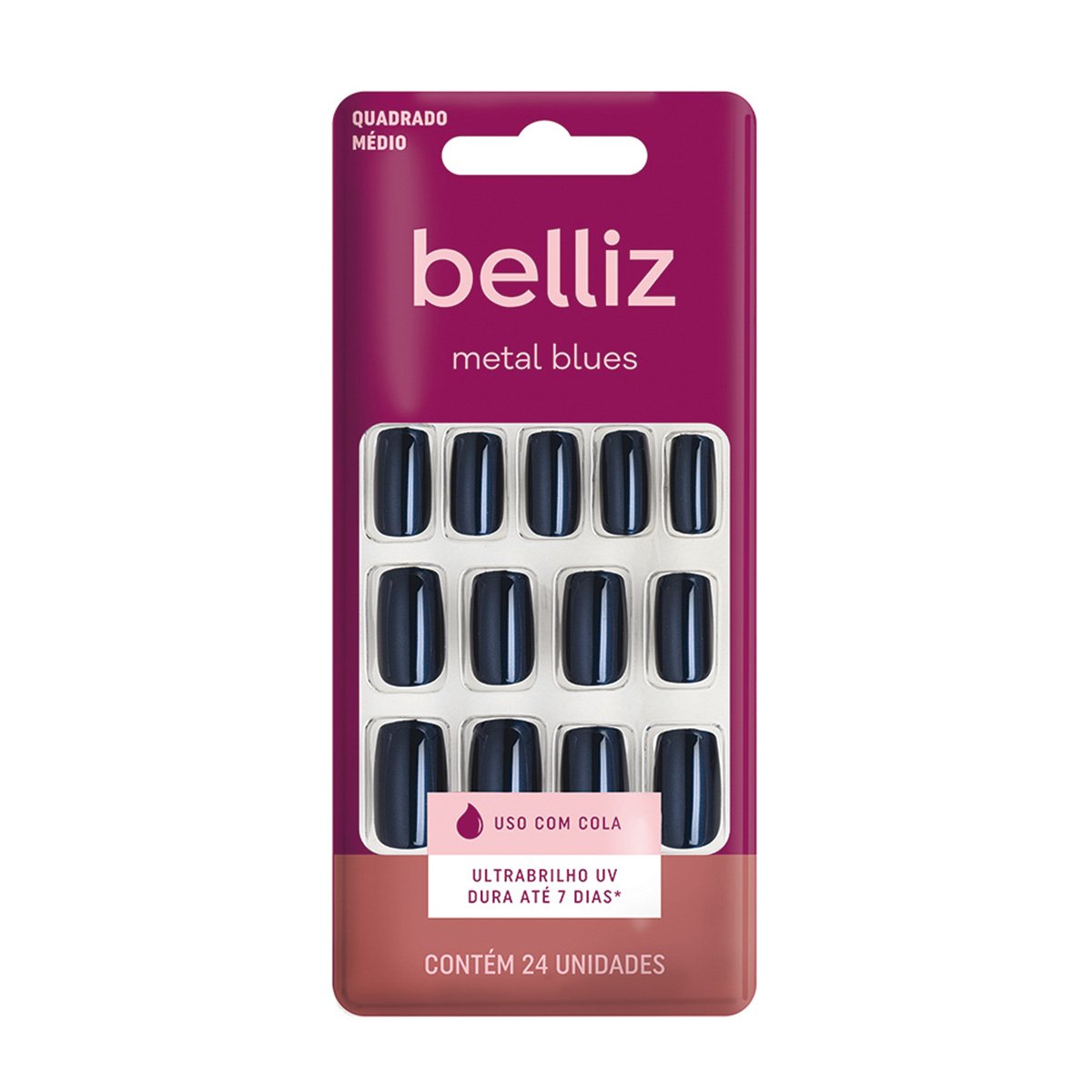 Unhas Postiças Belliz Metal Blues