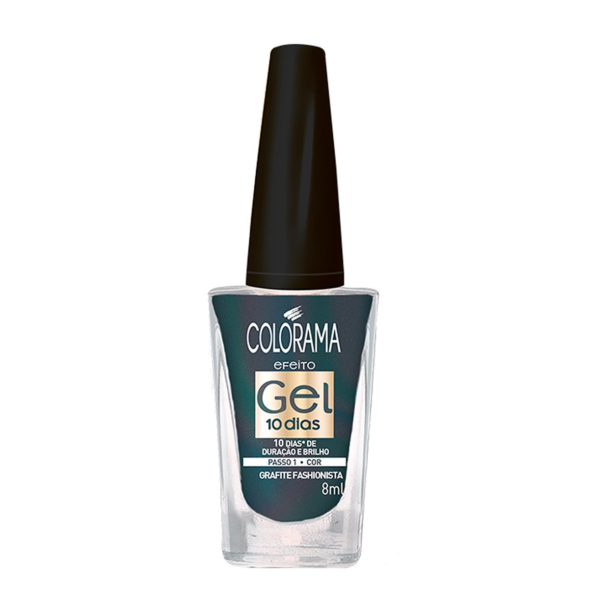 Esmalte Colorama Efeito Gel Grafite Fashionista 8ml