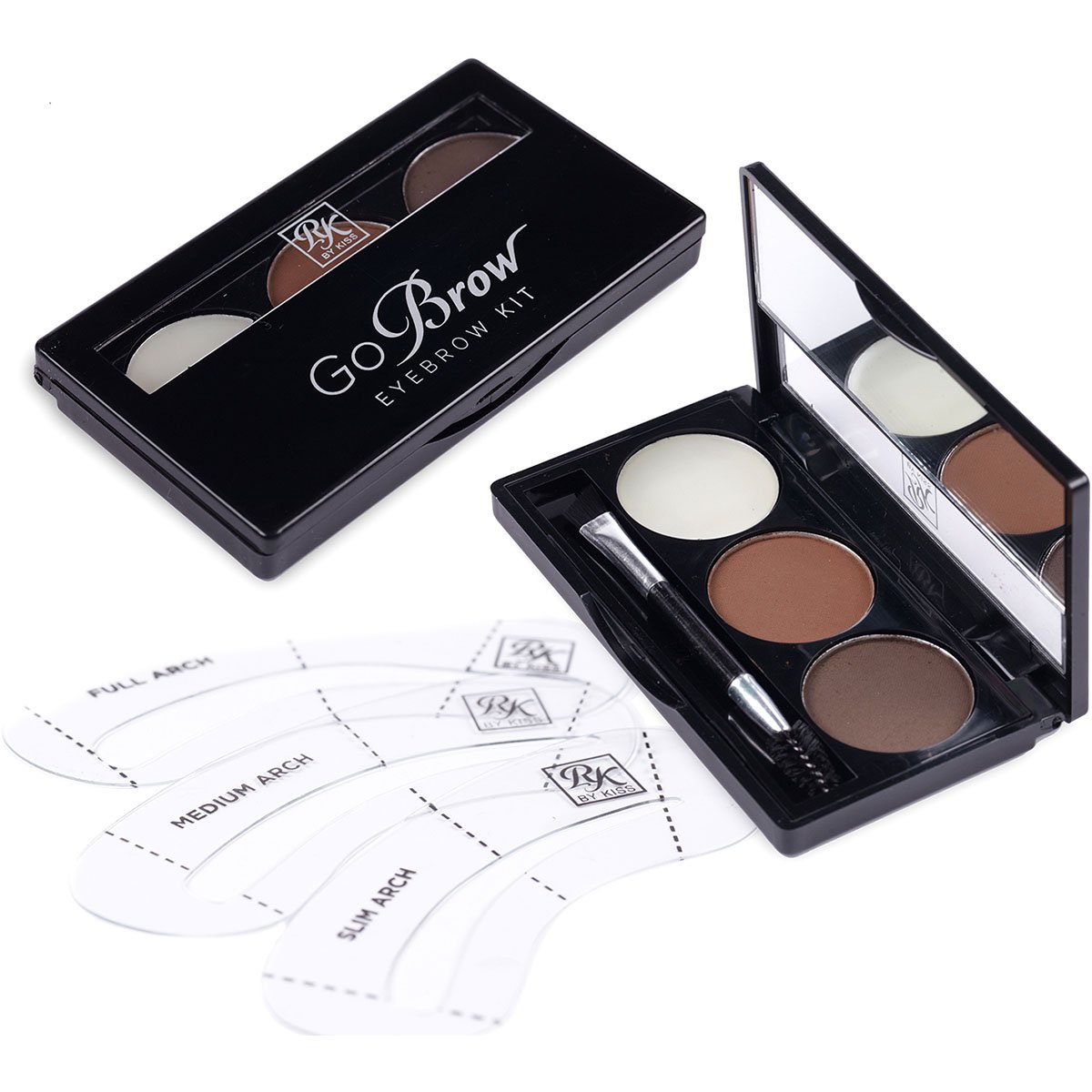 RK By Kiss Kit de Sobrancelha cor Chocolate Brown