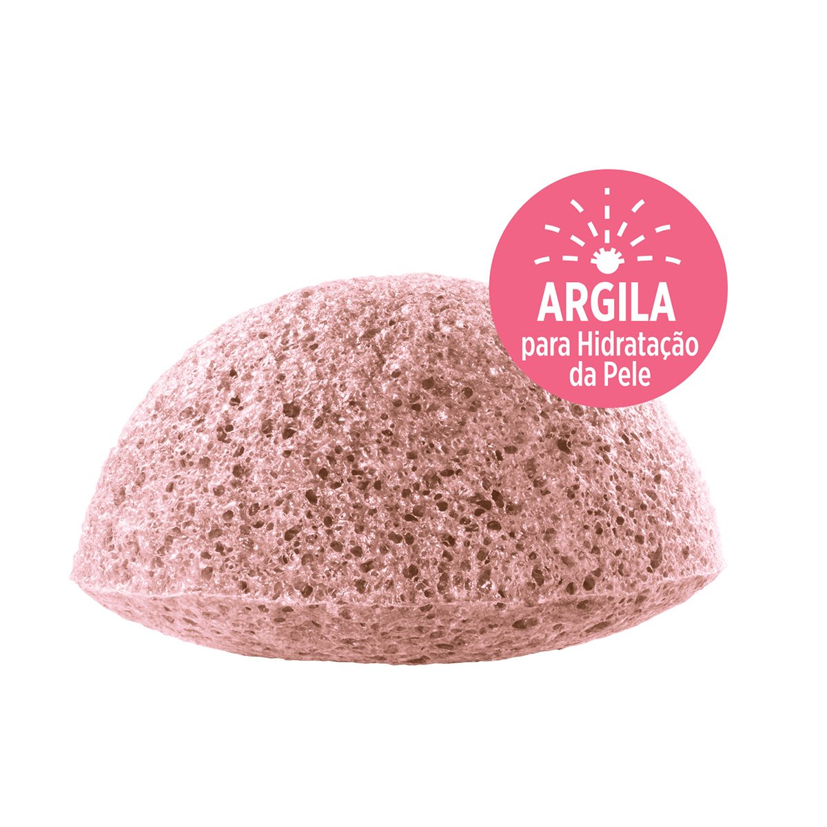 Esponja Limpeza Facial RK By Kiss Konjac Argila