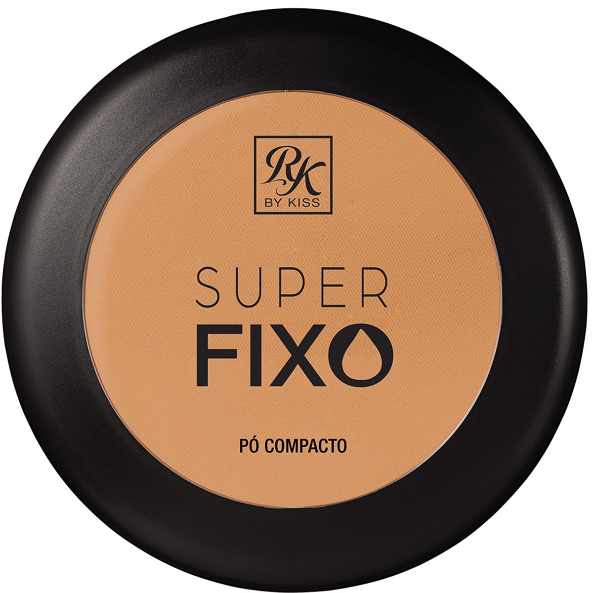 Pó Compacto RK By Kiss Super Fixo cor Nude 15g