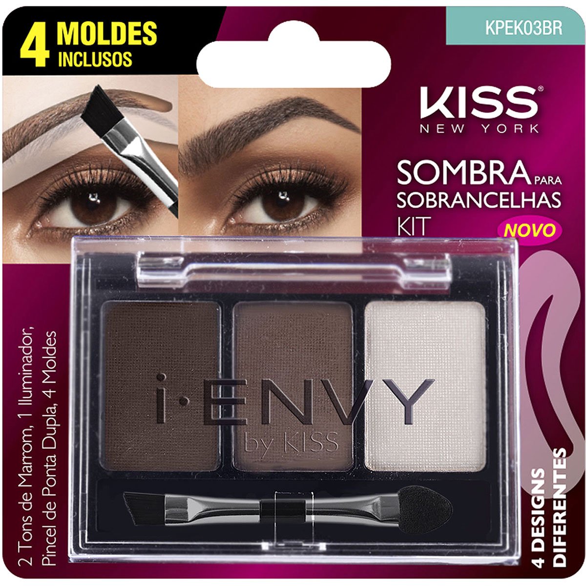 i-ENVY by Kiss Kit Sombra para Sobrancelha Medium Brown