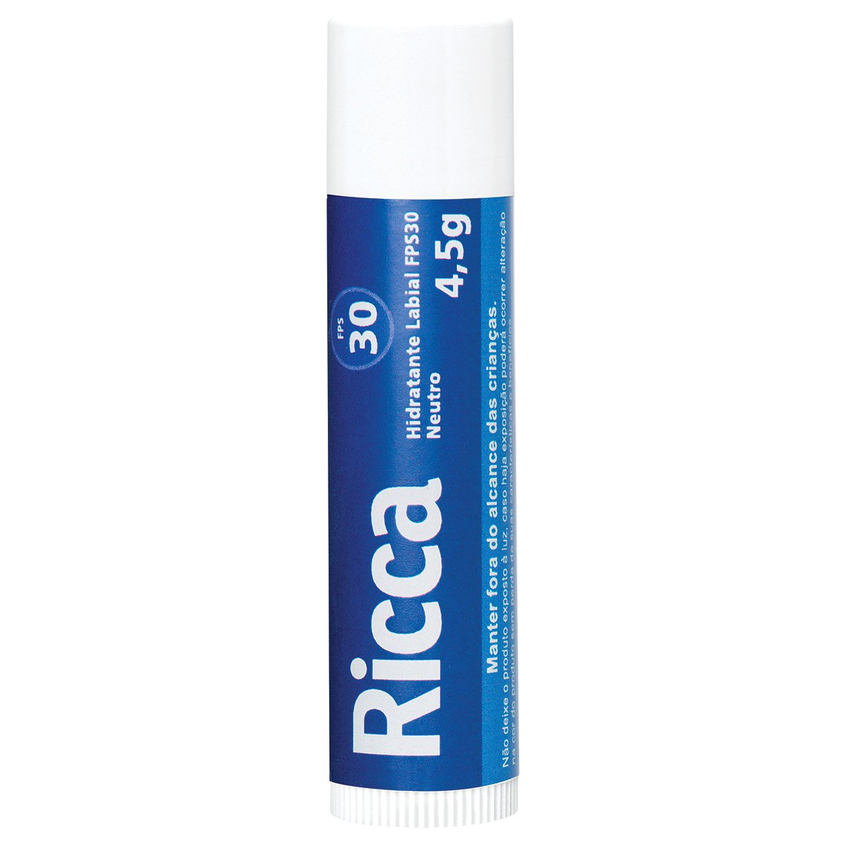 Hidratante Labial Ricca FPS30 Neutro Blister 4,5g