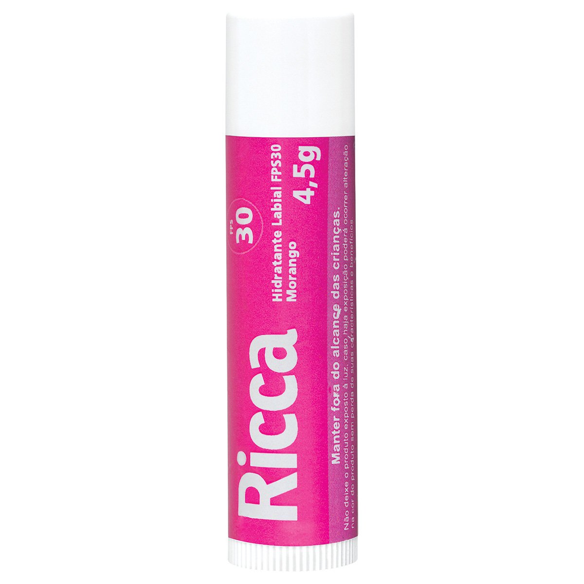 Hidratante Labial Ricca FPS30 Morango
