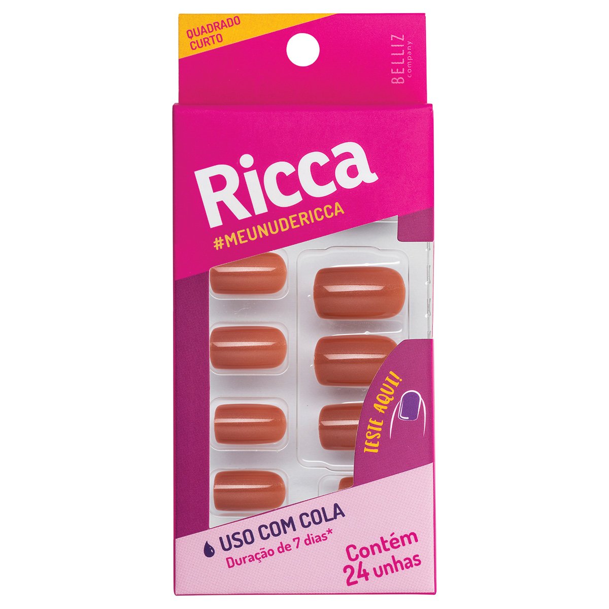 Unhas Postiças Ricca cor Nude