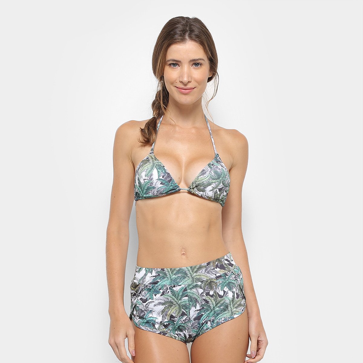 Conjunto de Biquíni Hang Loose Estampa Tropical Triquíni