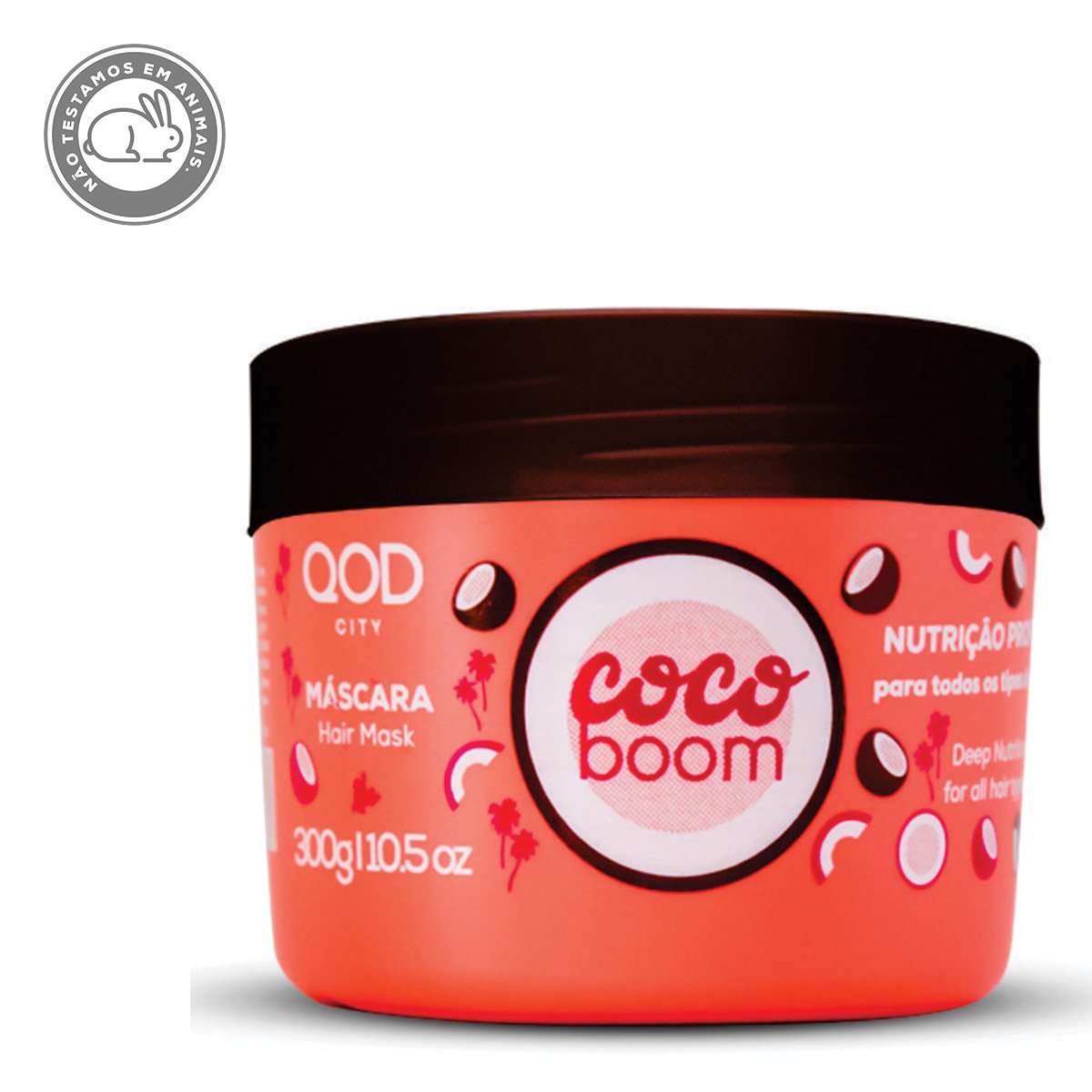 Máscara Hidratante QOD City Coco Boom 300g