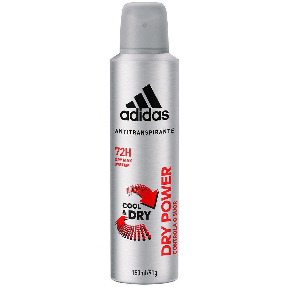 Desodorante Adidas Cool & Care Dry Power Aerosol Masculino 150ml