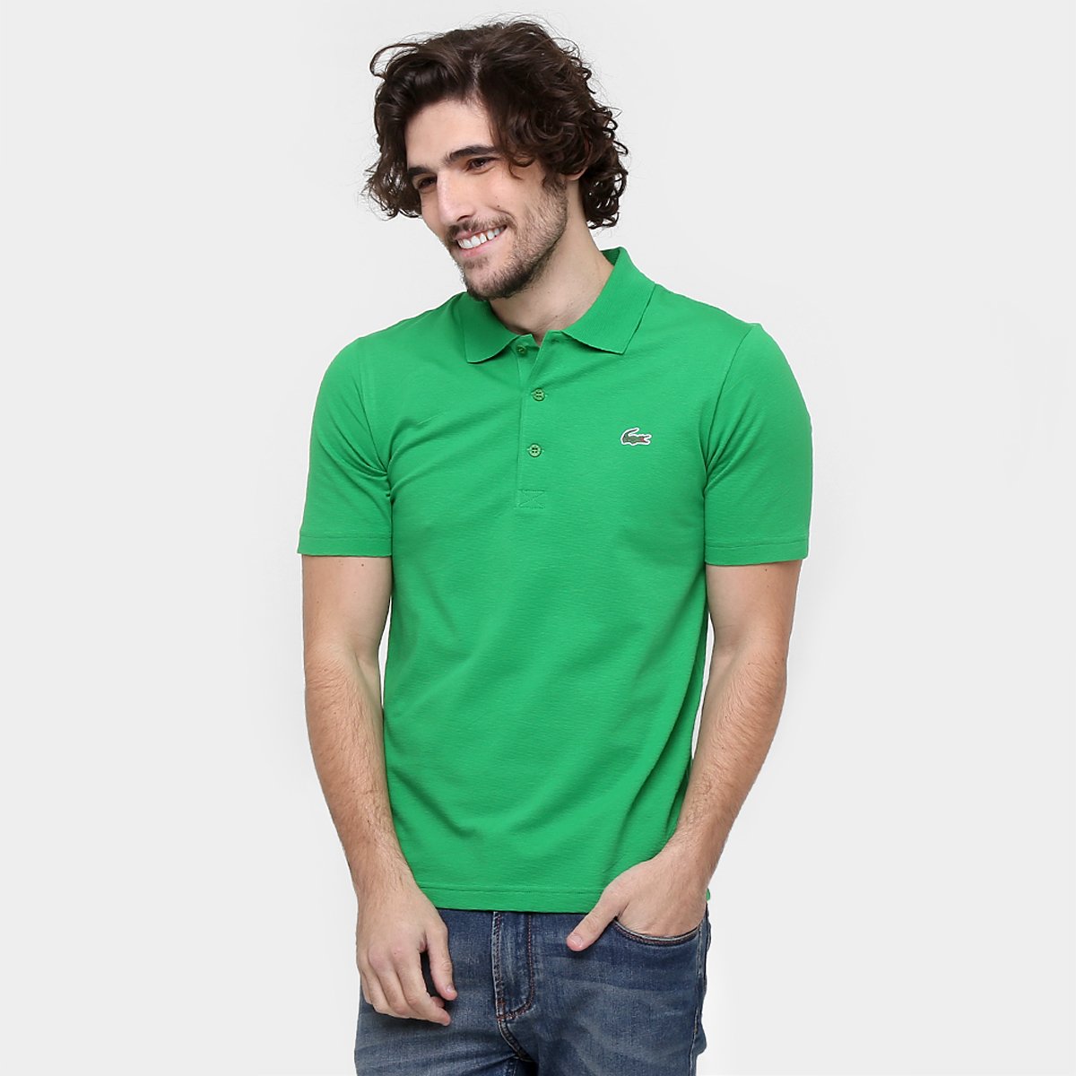 Camisa Polo Lacoste Listrada Lisa
