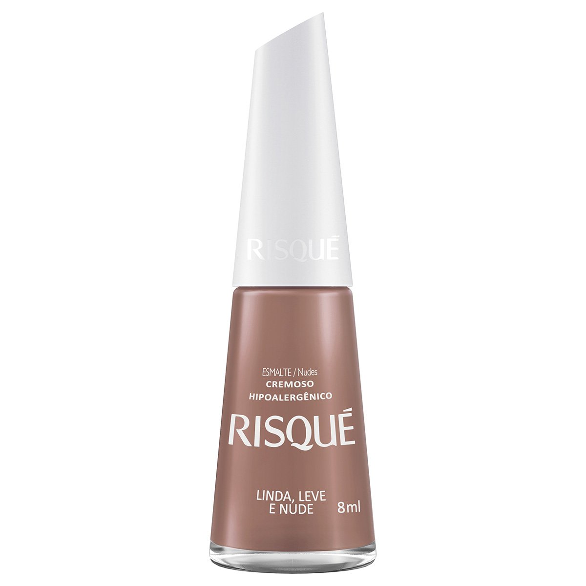 Esmalte Cremoso Risqué Linda Leve e Nude 8ml