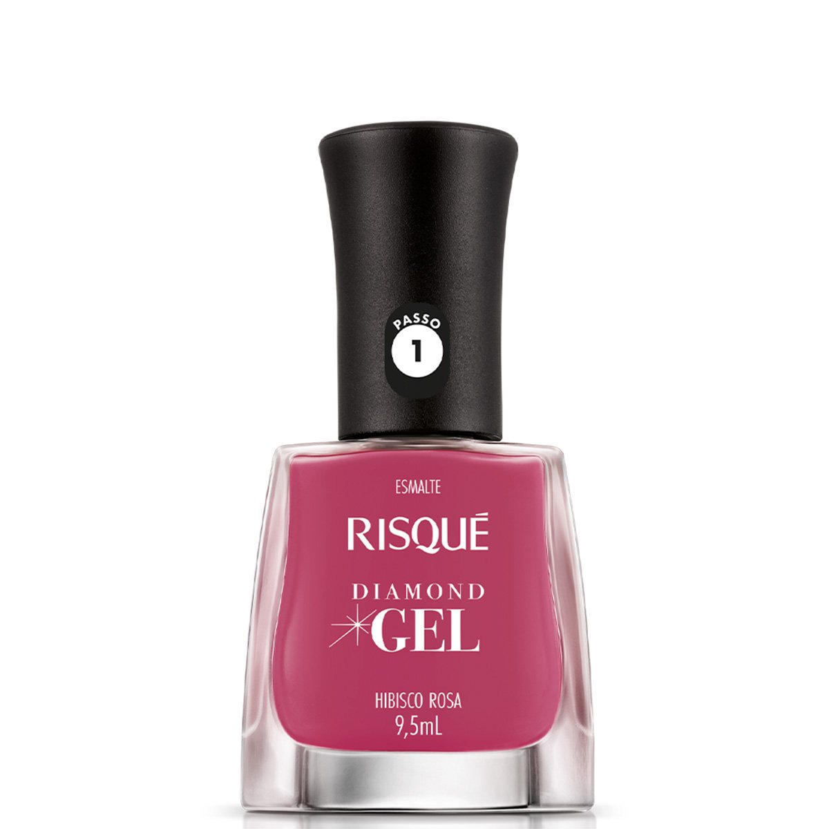 Esmalte Risqué Cremoso Diamond Gel Hibisco Rosa - 9,5ml
