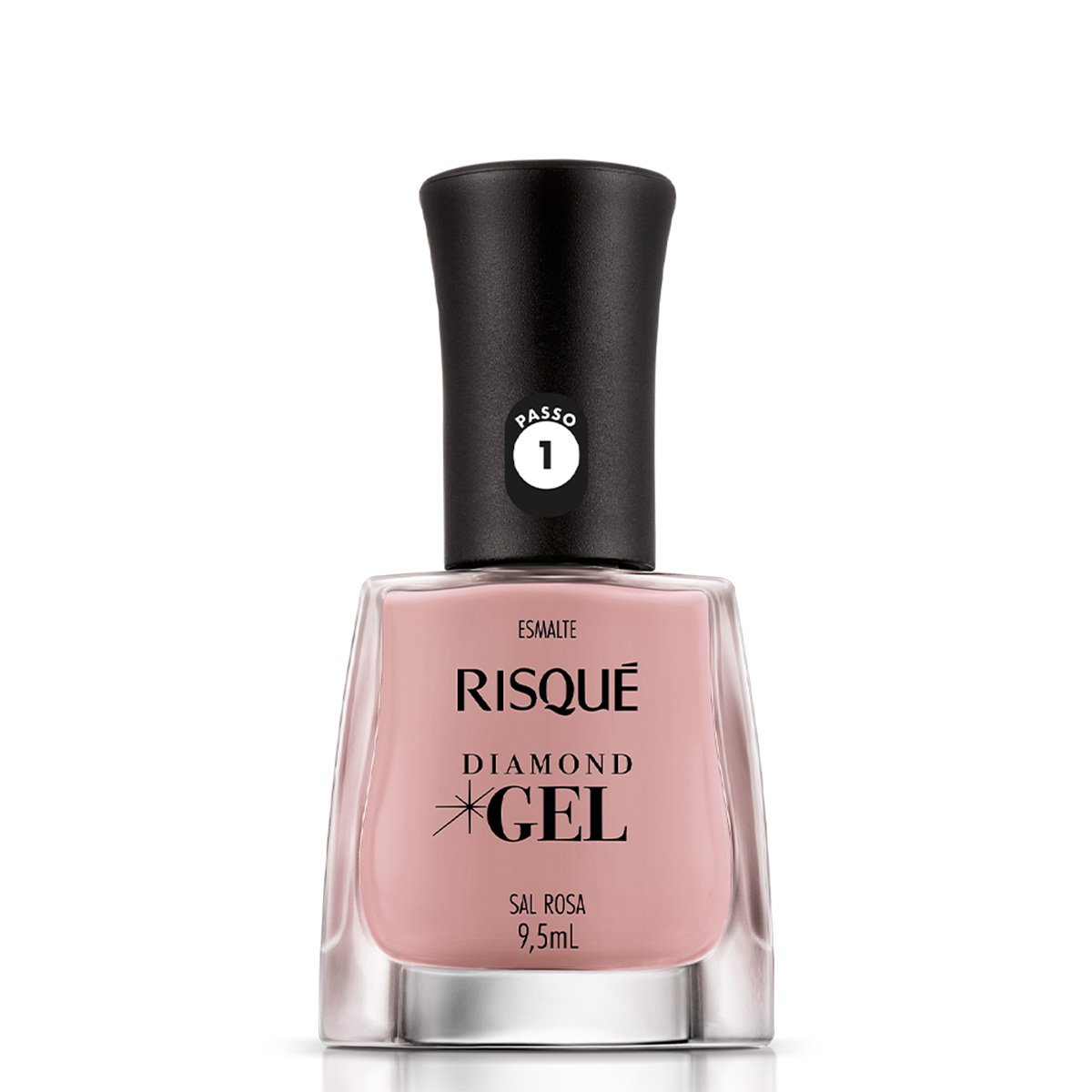 Esmalte Risqué Diamond Gel Sal Rosa - 9,5ml
