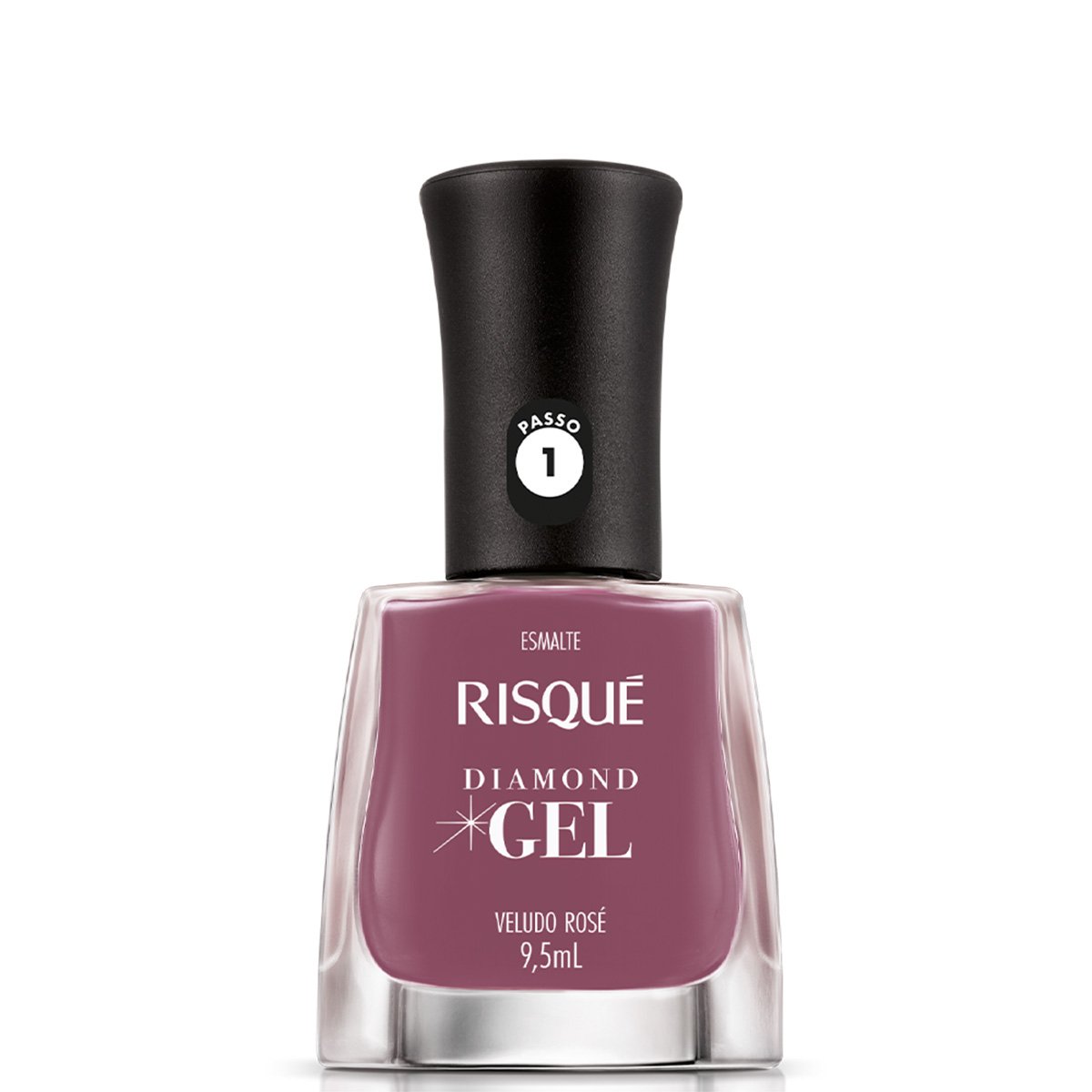 Esmalte Risqué Diamond Gel Veludo Rosé - 9,5ml