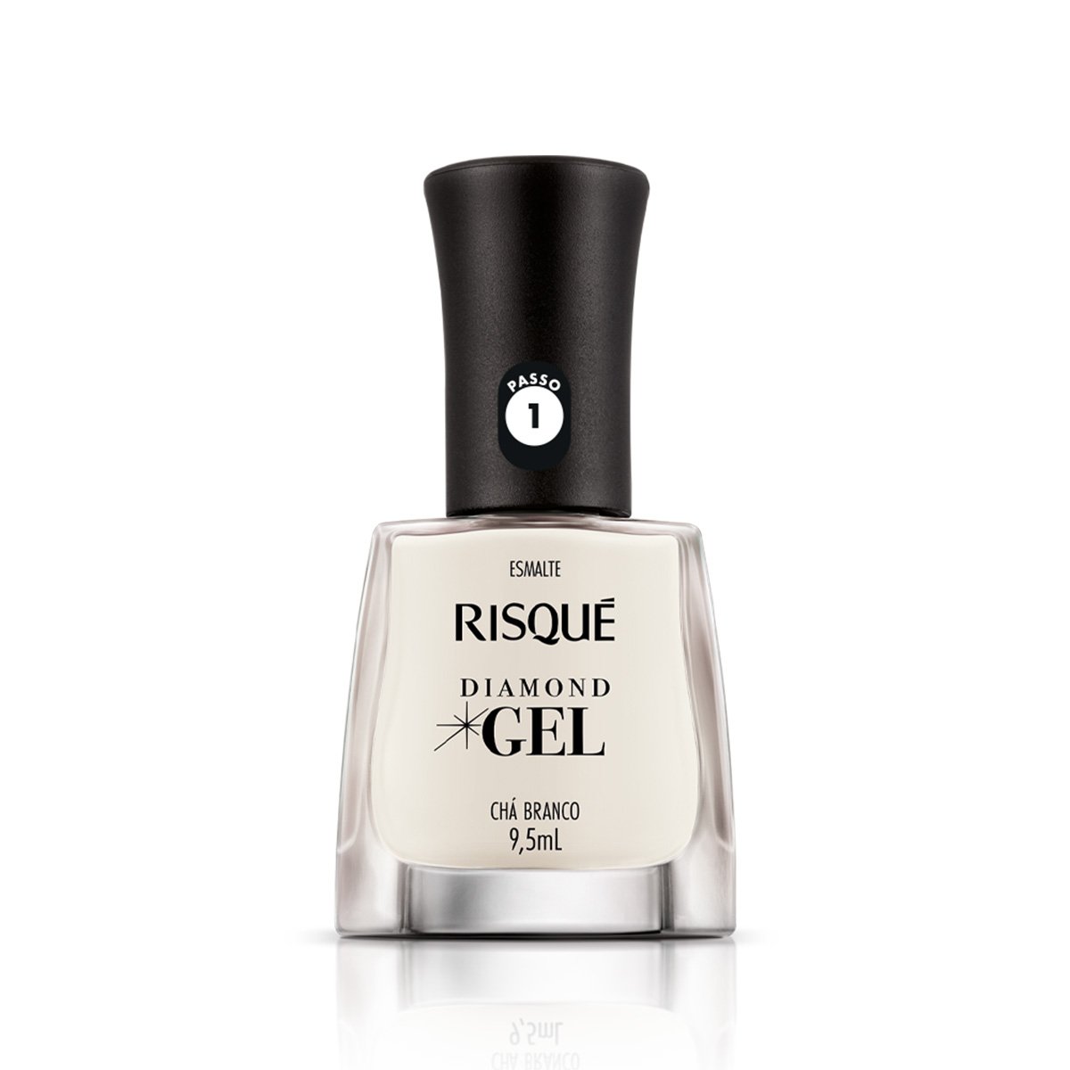Esmalte Risqué Cremoso Diamond Gel Chá Branco - 9,5ml