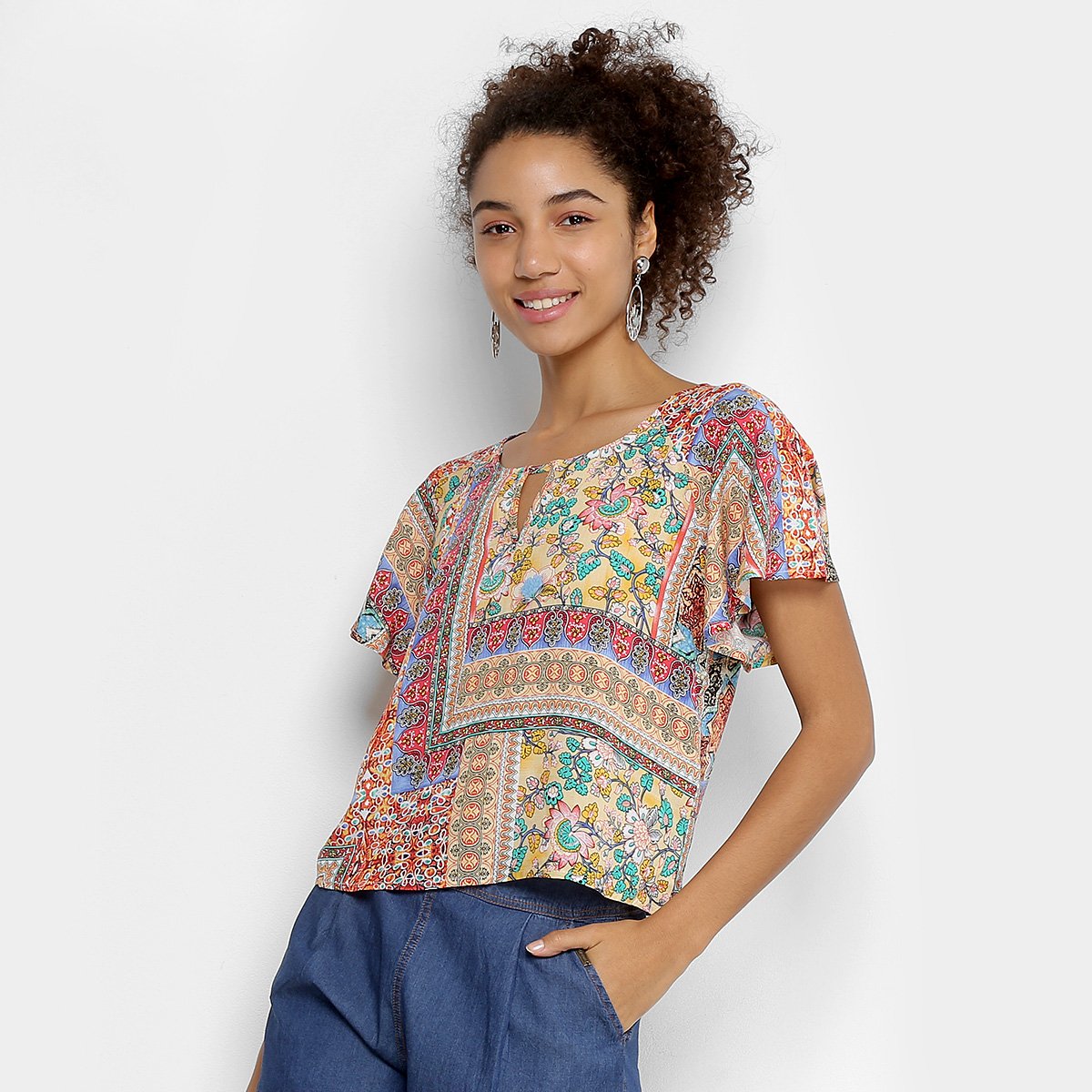 Blusa Holin Stone Estampada Feminina