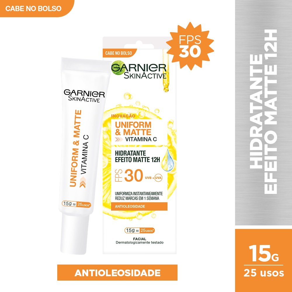 Hidratante Facial Matte Garnier Skin FPS 30 - 15g