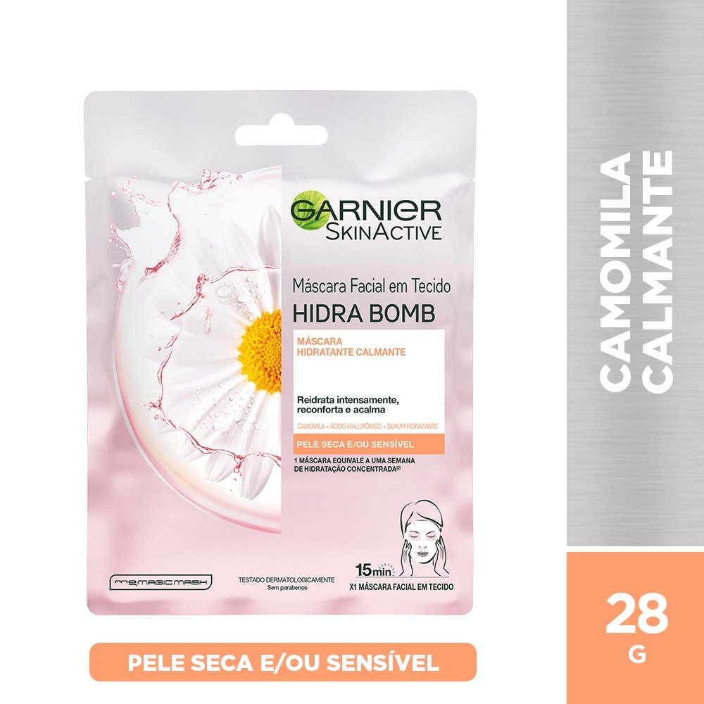 Máscara Facial Calmante Garnier Skin - 28g