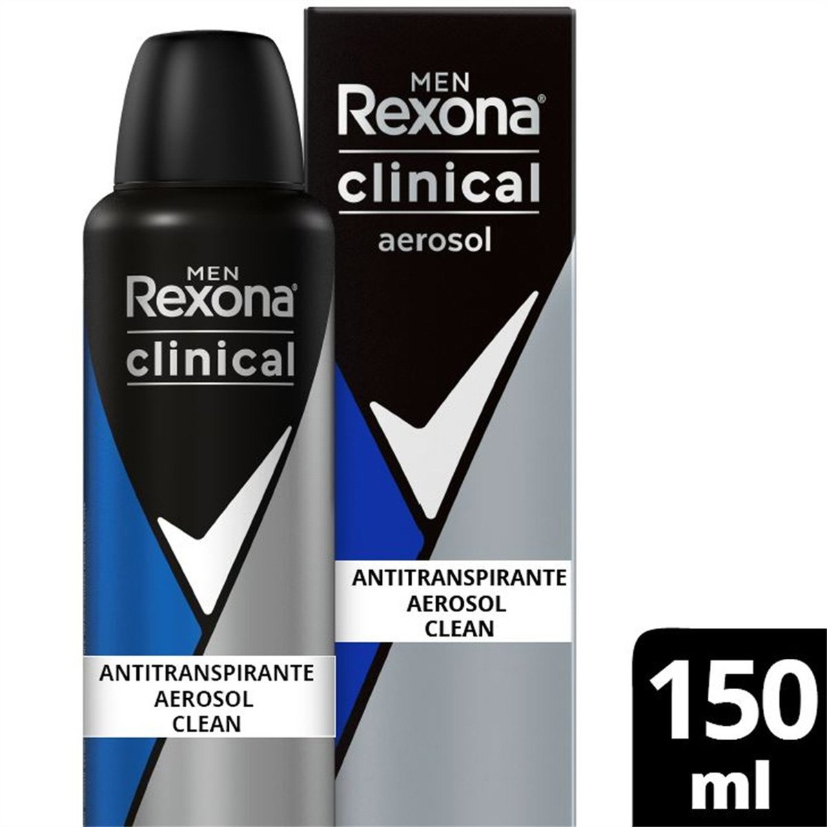 Desodorantes Antitranspirante Rexona Men Aerosol Clean Clinical 150ml